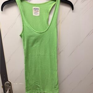 PINK Victoria's Secret Lime Green Tank Top
